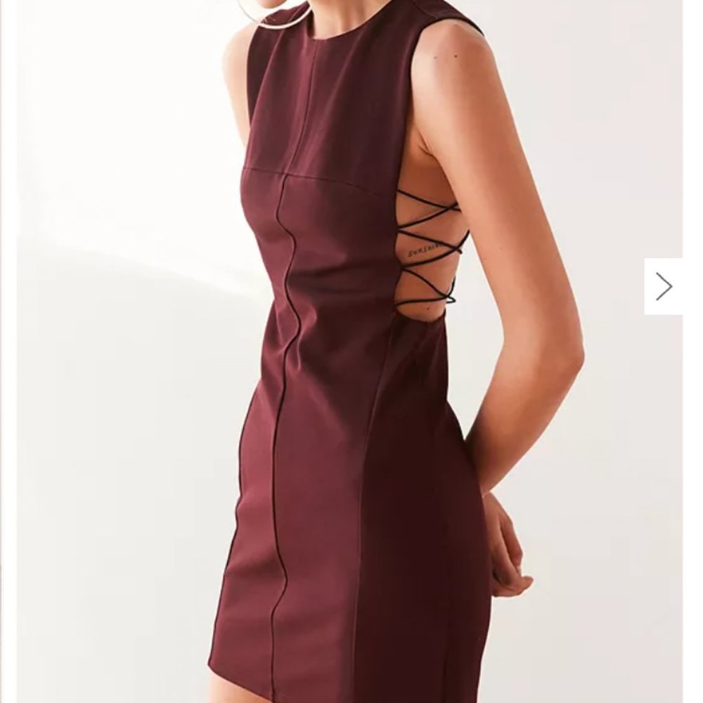 UO Lexie Crisscross Bodycon Dress
